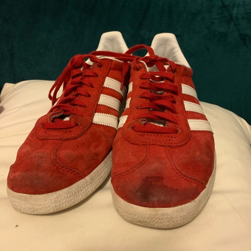 Red Suede Adidas